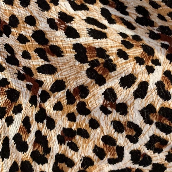 Animal Print Smocked Cover-Up Shorts - Picture 6 of 8